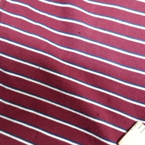 Polo Ralph Lauren Mens Polo Shirt 2XL Red Burgundy Striped Recent - Picture 12 of 12